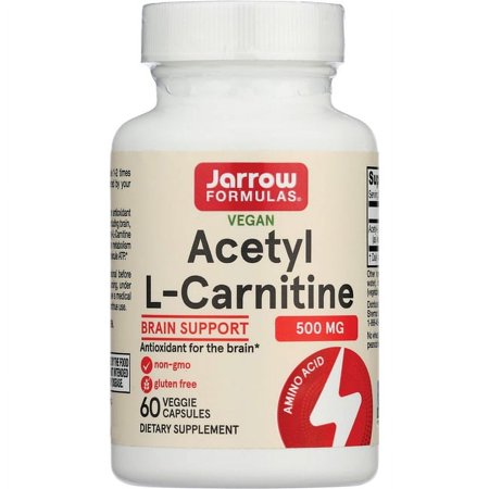Jarrow Formulas Acetyl L-Carnitine, Antioxidant Protection for the Brain, 500 mg, 60 Capsules
