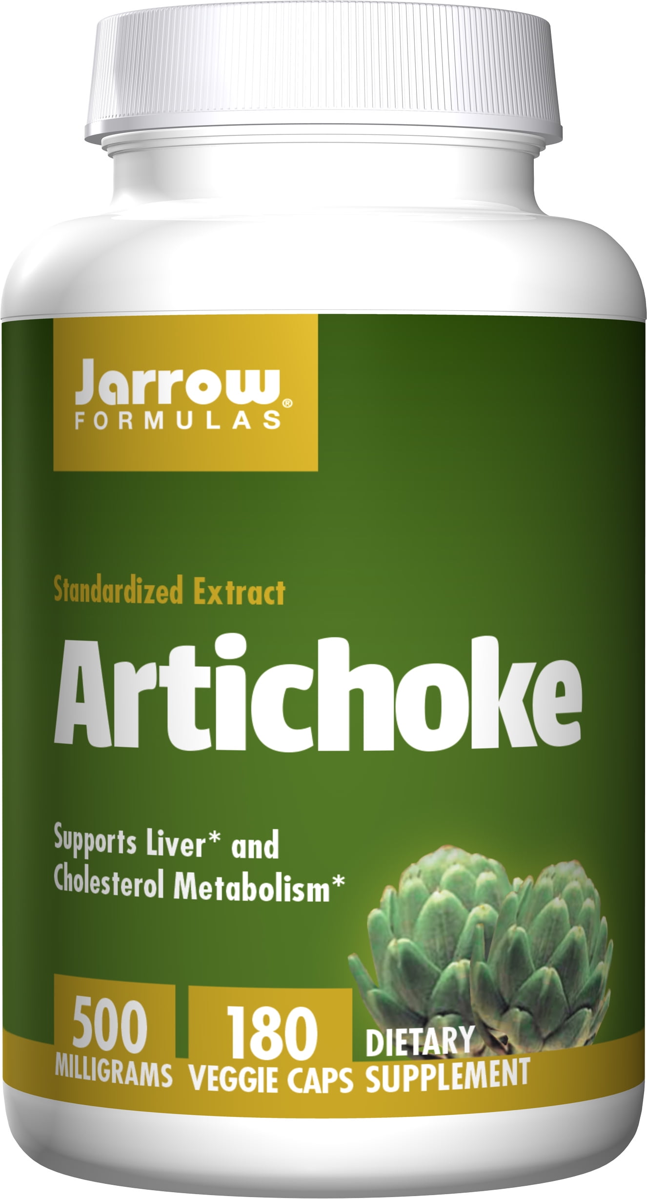 Jarrow Formulas Artichoke 500mg Supplement, Liver & Cholesterol Support