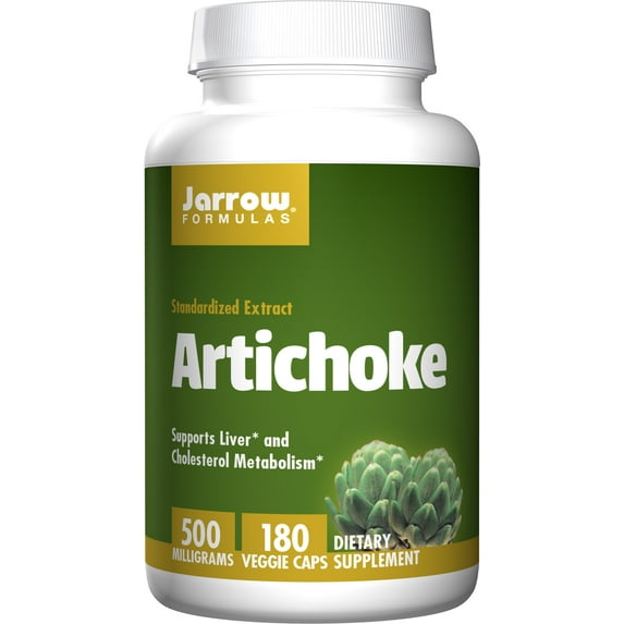 Jarrow Formulas Artichoke 500, Supports Liver and Cholesterol Metabolism, 500 mg, 180 Caps