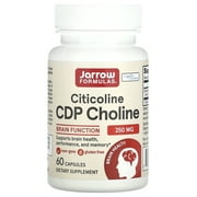 Jarrow Formulas CDP Choline , Supports Brain Function, 250 mg, 60 Caps