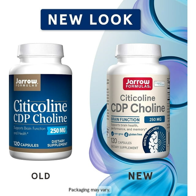 Jarrow Formulas Citicoline Cdp Choline, 250 Mg, 120 Capsules Supports