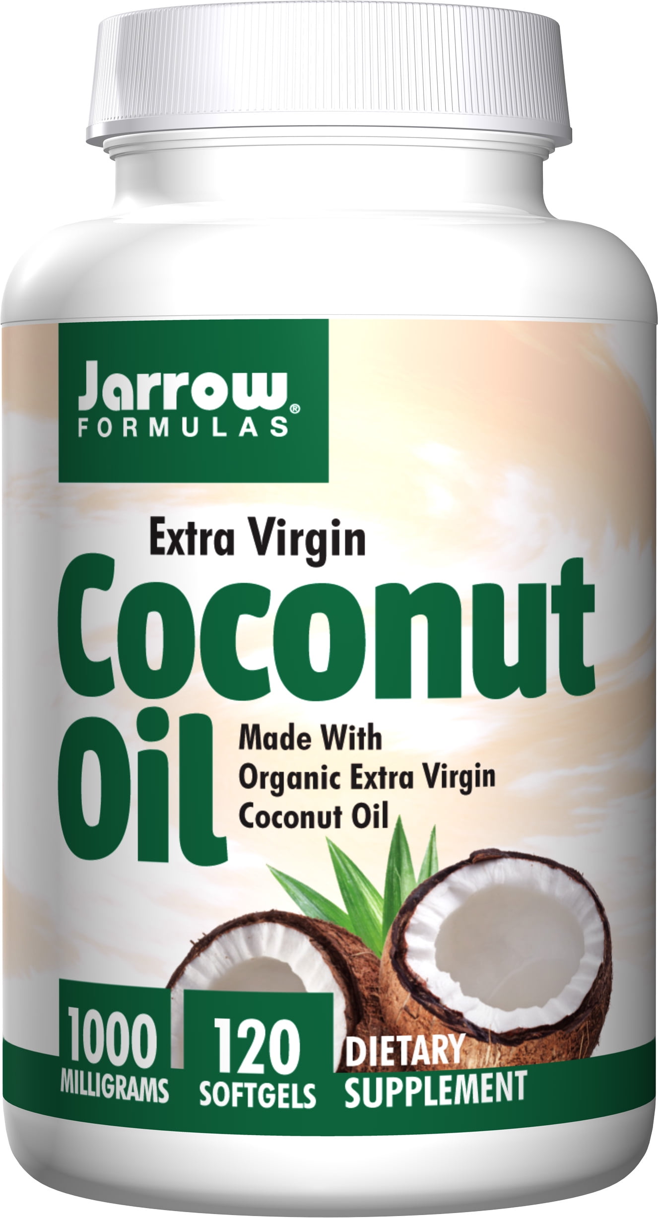Jarrow Formulas Coconut Oil 100 Organic Extra Virgin, Supports