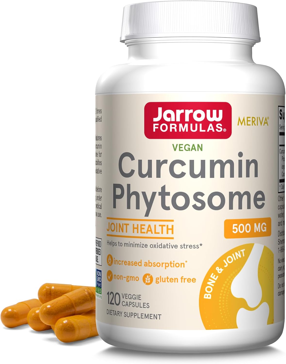 Jarrow Formulas Curcumin Phytosome 500 mg 120 Veggie Capsules
