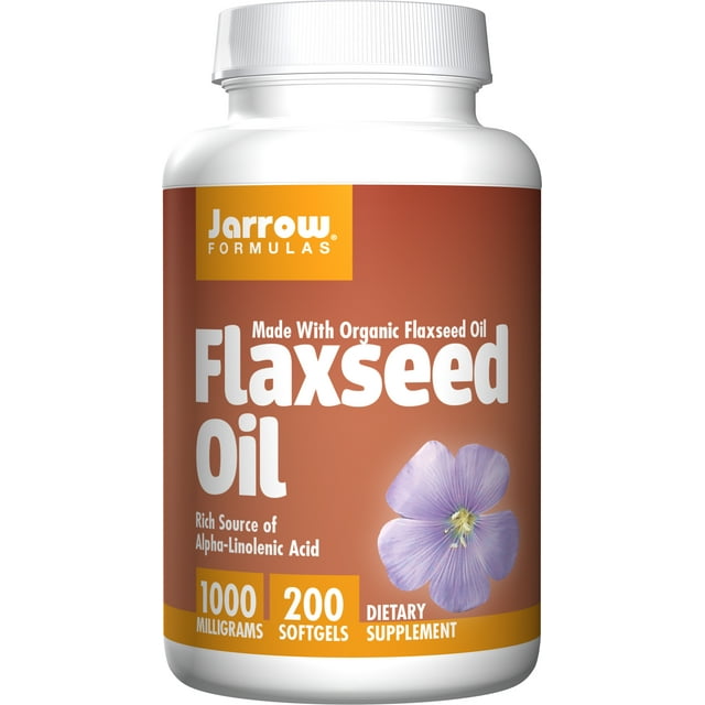 Jarrow Formulas Flaxseed Oil , Supports Cardiovascular Health, 1000 mg