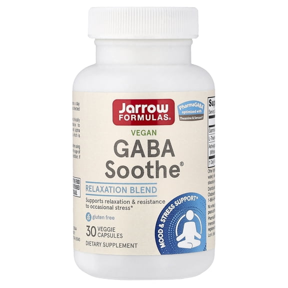Jarrow Formulas Gaba Soothe, Promotes Relaxation, 30 Capsules