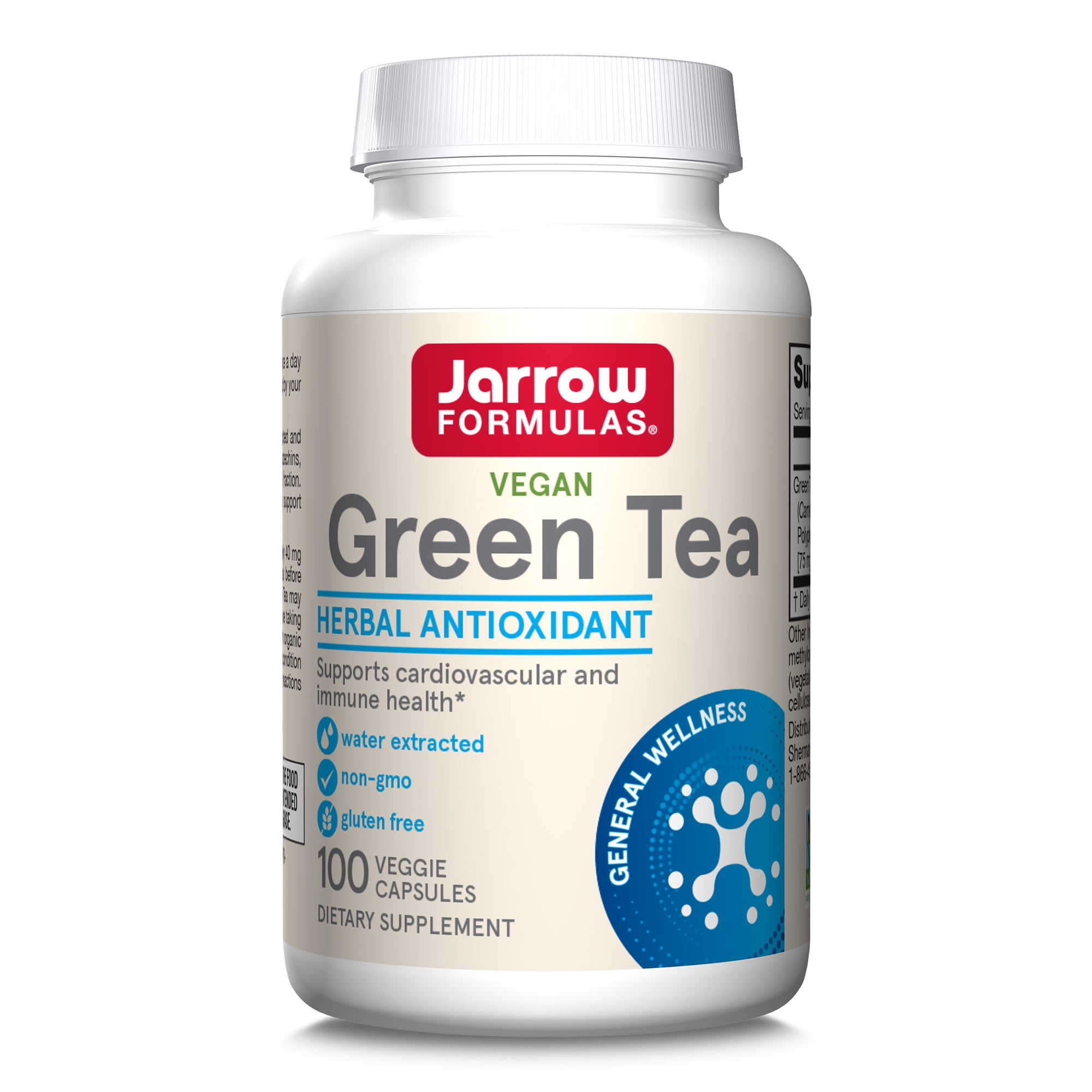 Jarrow Formulas Green Tea, 100 Veggie Capsules