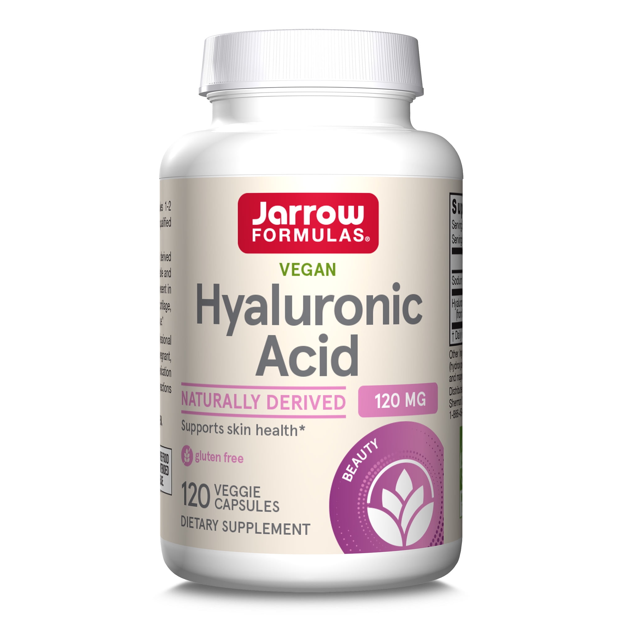 Jarrow Formulas Hyaluronic Acid 120 mg 120 Veggie Caps 60 Servings