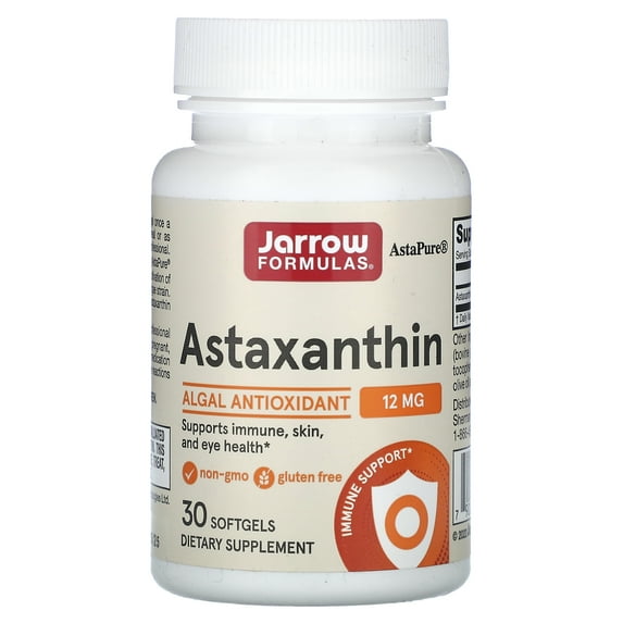 Jarrow Formulas Astaxanthin, 12 mg, 30 Softgels