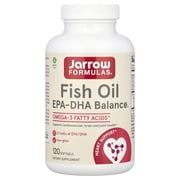 Jarrow Formulas EPA-DHA Balance، 1200 مجم من أحماض أوميغا 3 الدهنية لدعم القلب والأوعية الدموية، 120 كبسولة هلامية، إمداد لمدة 60 يومًا