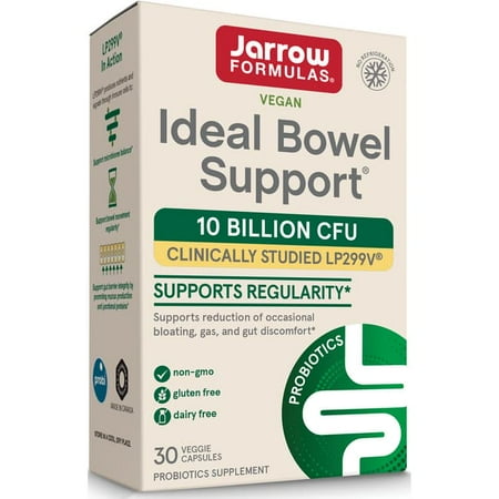 Jarrow Formulas, Inc. Vegan Ideal Bowel Support 30 Veg Caps