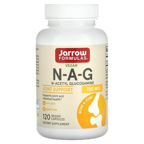 Jarrow Formulas, Inc. Vegan N-A-G N-Acetyl Glucosamine 700 mg 120 Veg Caps