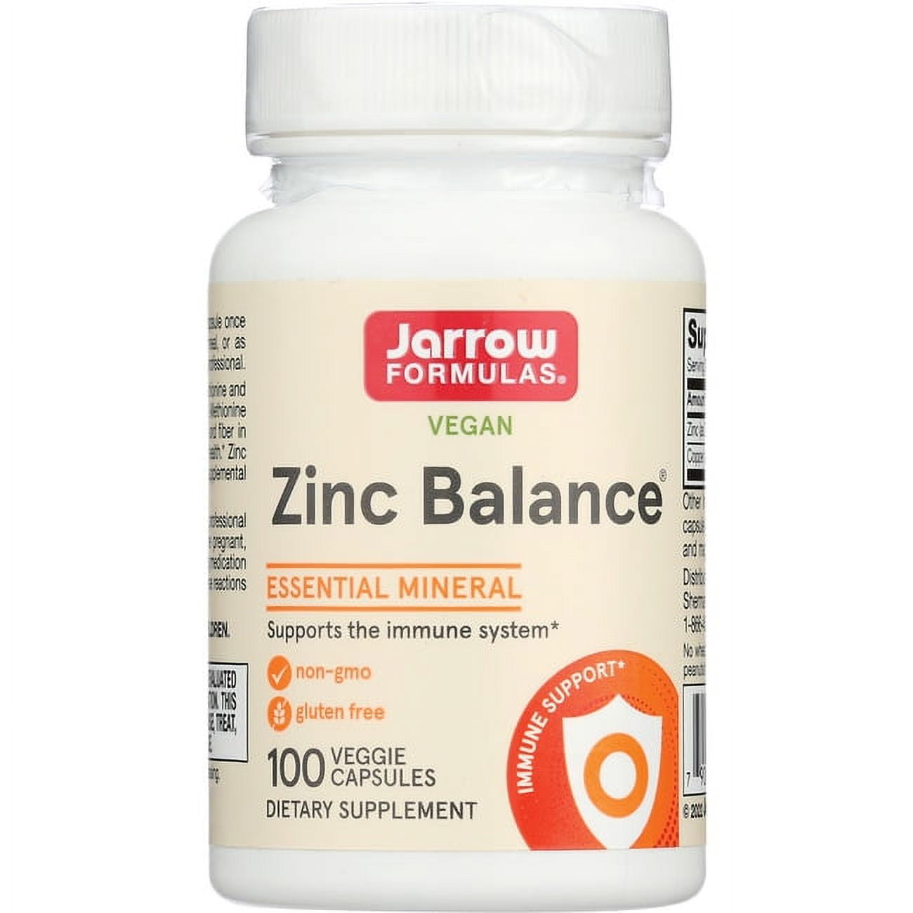 Jarrow Formulas, Inc. Vegan Zinc Balance 15 mg 100 Veg Caps