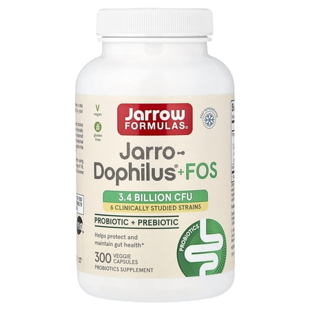 Jarrow Formulas Jarro-Dophilus® + FOS, 300 Veggie Capsules