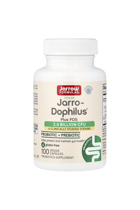 Jarro-Dophilus + FOS, Immune & Wellness, 3.4 Billion Cells, 100 Caps