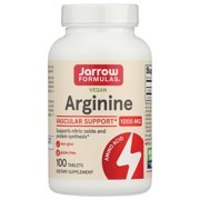 Jarrow Formulas L-Arginine , Supports Cardiovascular Health, 1000 mg, 100 Tabs