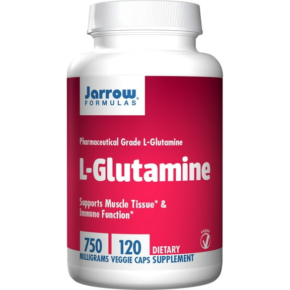 Jarrow Formulas L-Glutamine 750 mg, Supports Muscle Tissue & Immune Function, 120 Caps