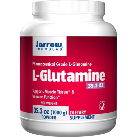 Jarrow Formulas L-Glutamine Powder, Supports Muscle Tissue, 2 g per serving, 35.3 Oz