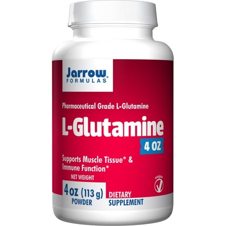 Jarrow Formulas L-Glutamine, Supports Muscle Tissue & Immune Function, 4 oz