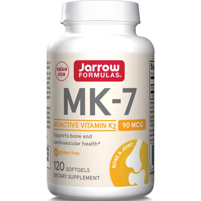 Jarrow Formulas MK-7, 90 mcg, 120 Softgels - Walmart.com