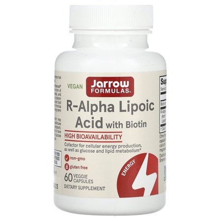 Jarrow Formulas R-Alpha Lipoic Acid, Supports Energy, Cardio Vascular Health, 100 mg, 60 Caps