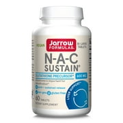 Jarrow Formulas Vegan N-A-C Sustain, 600 mg, 60 Tablets