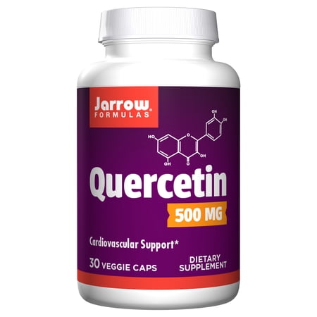 Jarrow Formulas Quercetin 500mg Capsules - 30 Veggie Caps - Supports Antioxidant Status, Cardiovascular Health & Immune Health - 30 Servings
