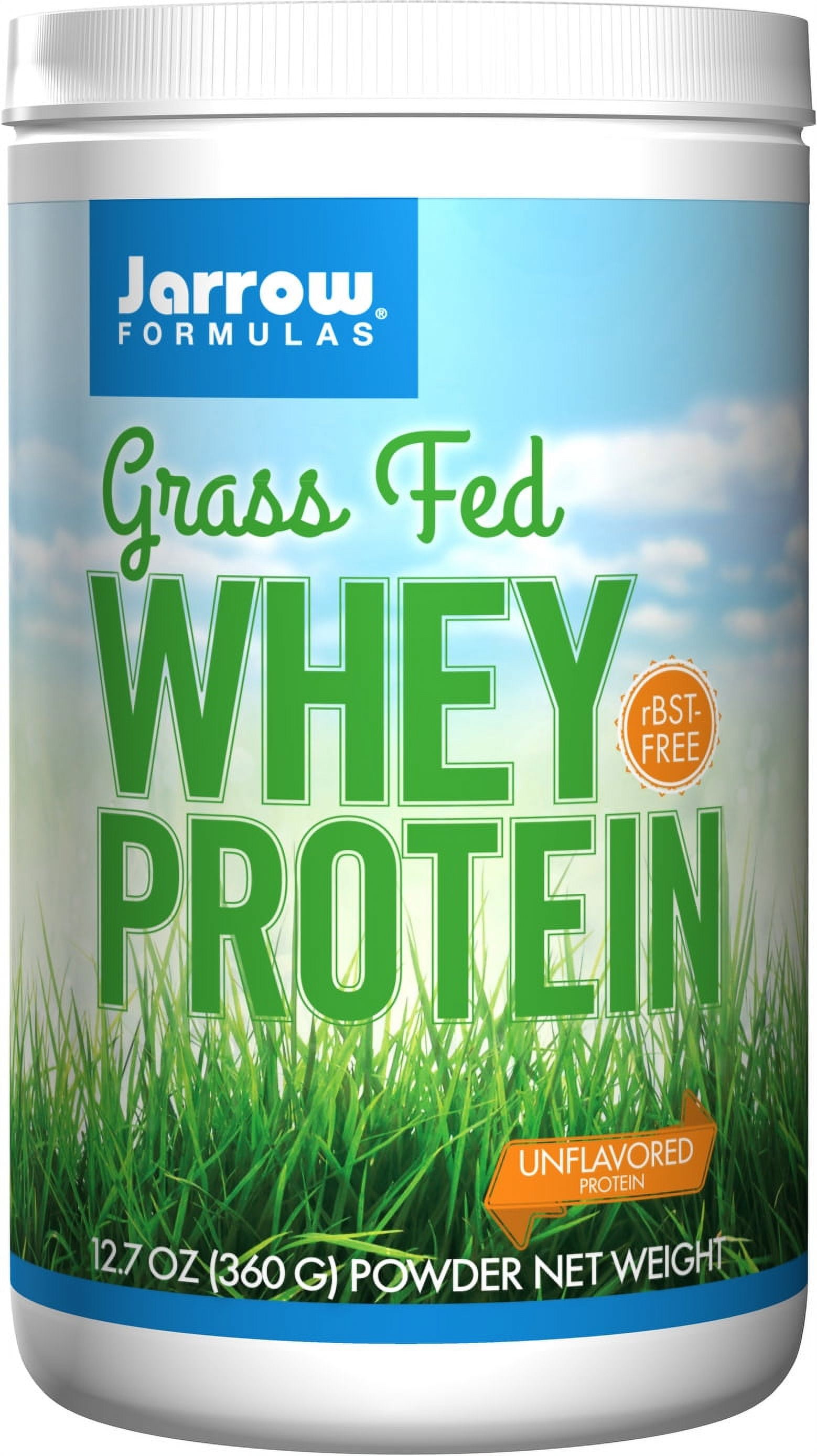 Jarrow Formulas Whey Protein Grass Fed, Sports Nutrition, Unflavored, 360 g
