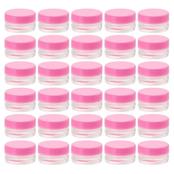 Jars Empty Cream Containers Cosmetic Lids Jar Sample Plastic Travel Clear Round Face Lotion Container Bottles Sets Pot