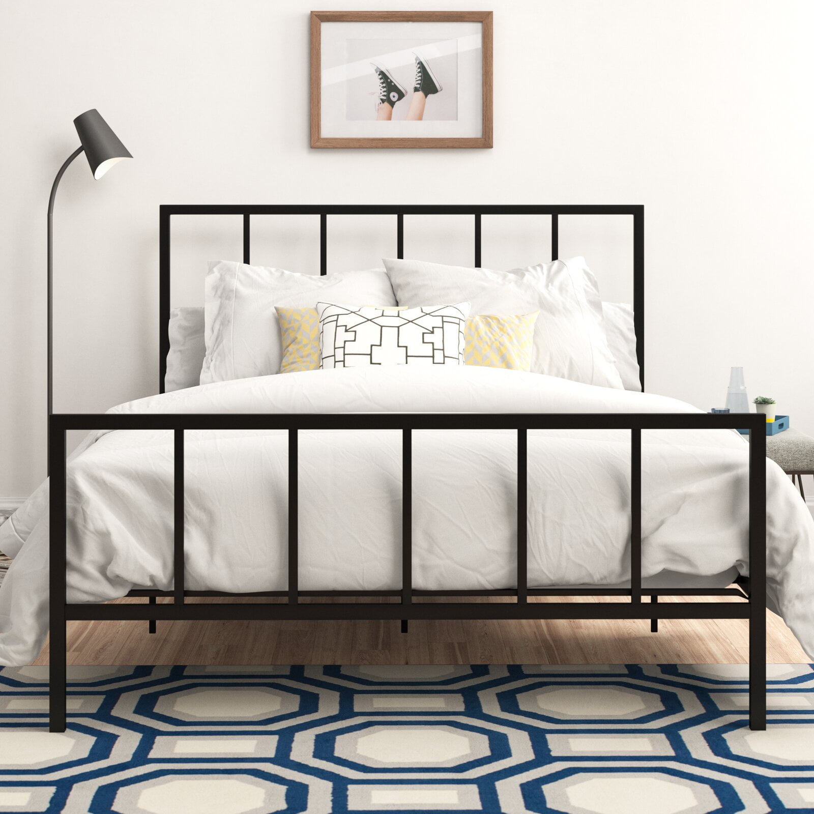 Jarvis Platform Bed Headboard Included Center Supports Included