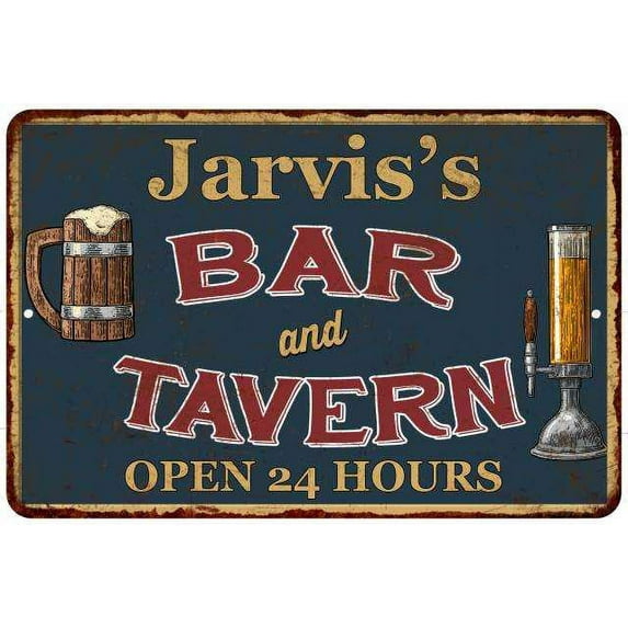 Jarvis's Green Bar & Tavern Rustic Sign 16 x 24 Matte Finish Metal 116240047637