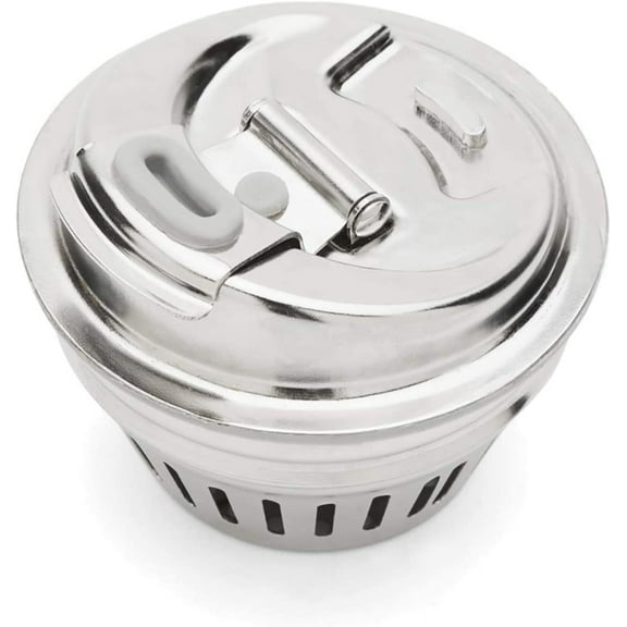 Jarware 2-in-1 Drink Lid for Regular Mouth Mason Jars, Stainless Steel, 2.75" x 2.75"