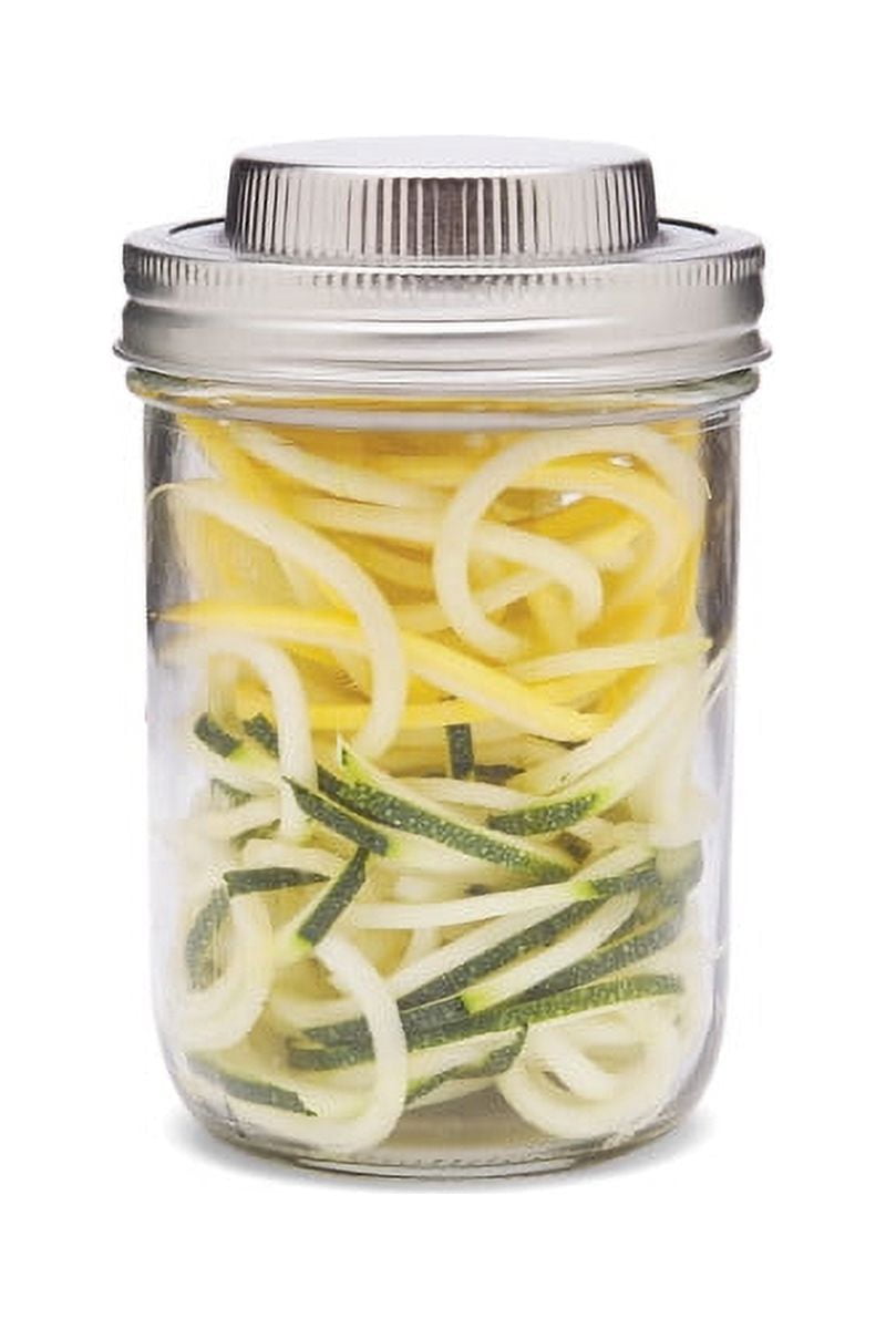 Jarware 3 in 1 Spiralizer for Wide Mouth Mason Jars, Stainless Steel