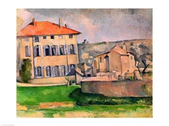 Jas de Bouffan Canvas Art - Paul Cezanne (24 x 18)