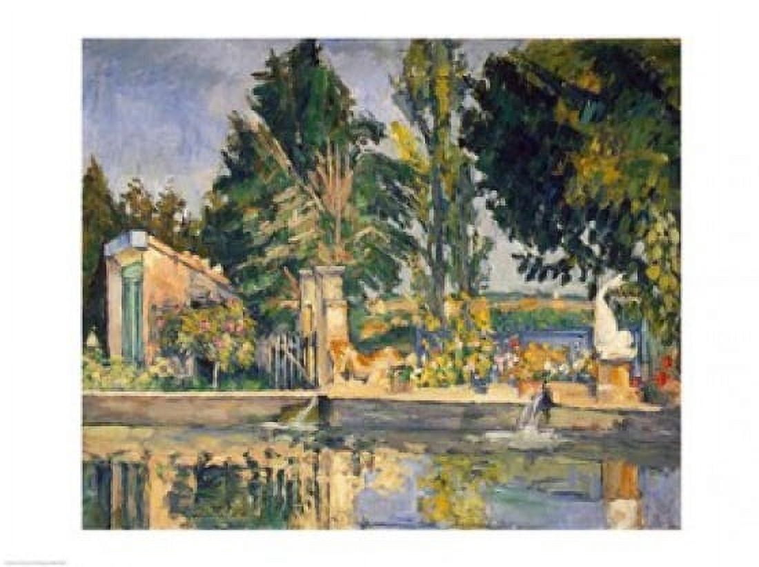 Jas de Bouffan the pool c1876 Canvas Art - Paul Cezanne (24 x 18)