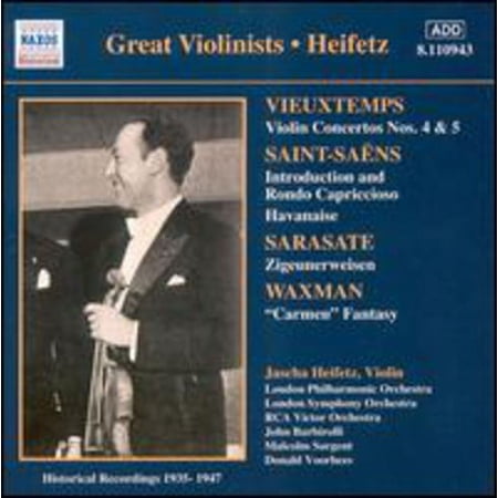 Jascha Heifetz - Plays Vieuxtemps/Saint-Saens/S - Classical - CD