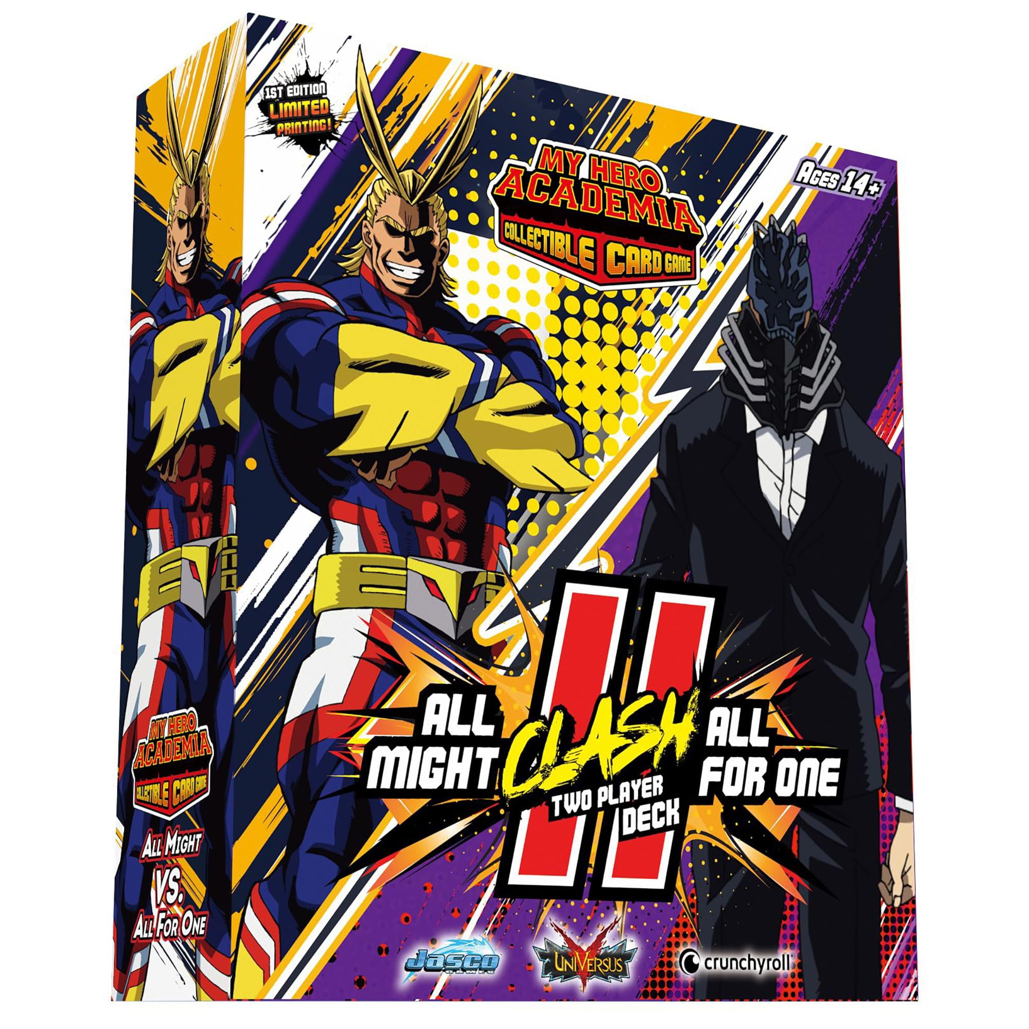 My Hero Academia Class Reunion CCG Hobby Box | 8 Booster Packs, Foil Cards, Dice & Sleeves