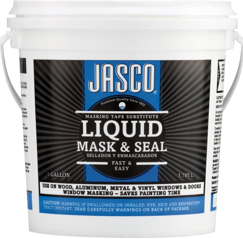 Jasco Mask and Peel GJMS00292 Liquid Masking Tape and Primer, White, Flat/Matte, 1 gal