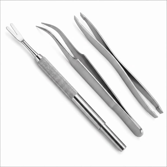 Jashem 3 Packs Tick Remover Tool Set  Stainless Steel Tick Remover Kit for Cats and Dogs