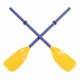 thumbnail image 1 of Jashem Kid Size Inflatable Boat Oars, 1 Pair Detachable PVC Kayak Paddles, Lightweight Ribbed Canoe Paddle Set for Kids, 1 of 5