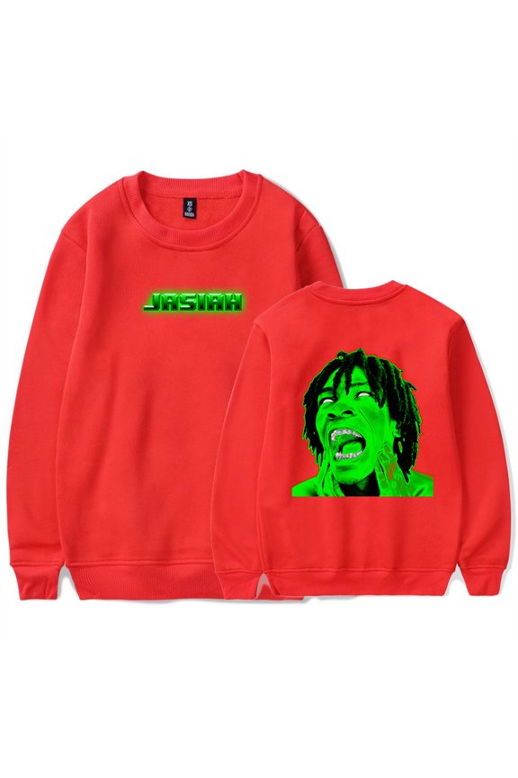 Jasiah Rapper Sweatshirt Hip Hop Crewneck Women Men Pullover Cosplay Long Sleeve Clothes