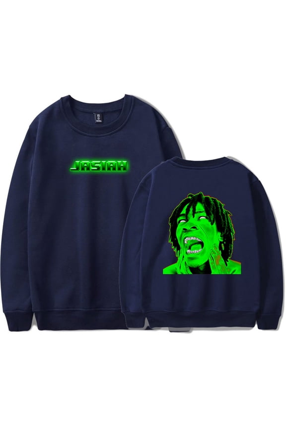 Jasiah Rapper Sweatshirt Hip Hop Crewneck Women Men Pullover Cosplay Long Sleeve Clothes