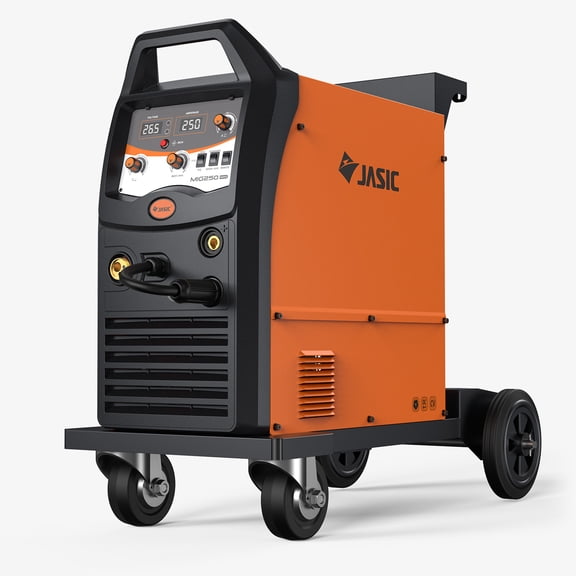 Jasic MIG250 250A Welder, MIG Gas/Flux Core /MMA /Lift TIG, 230V,15kg Wire Spool, Integrated Trolley, Overheat Protection, Industrial Welding Machine for Carbon Steel Stainless Steel Aluminum