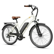 Jasion CB1 Electric Bike for Adults, 500W Motor Ebike with 450Wh Removeable Battery, 26" Electric City Cruiser Commuter Bicycle for Man Woman, Shimano 7 Speed