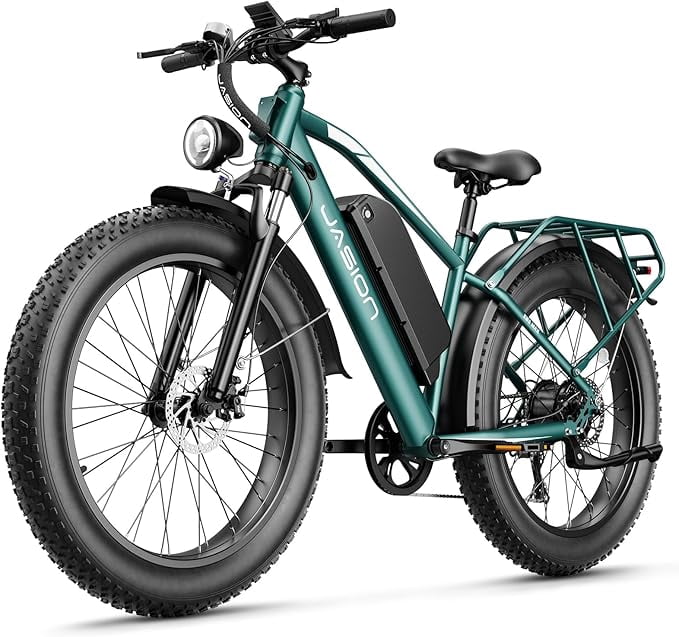 Jasion EB5 MAX Electric Bike for Adults, 26 Inch 750W Fat Tire Bicycle ...