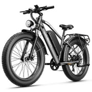 Jasion EB5 MAX Electric Bike for Adults, 750W Electric Mountain Bike with 48V 15Ah Battery, 26 Fat Tire Off-Road Ebike, 28MPH Shimano 7 Speed Bicycle UL2849