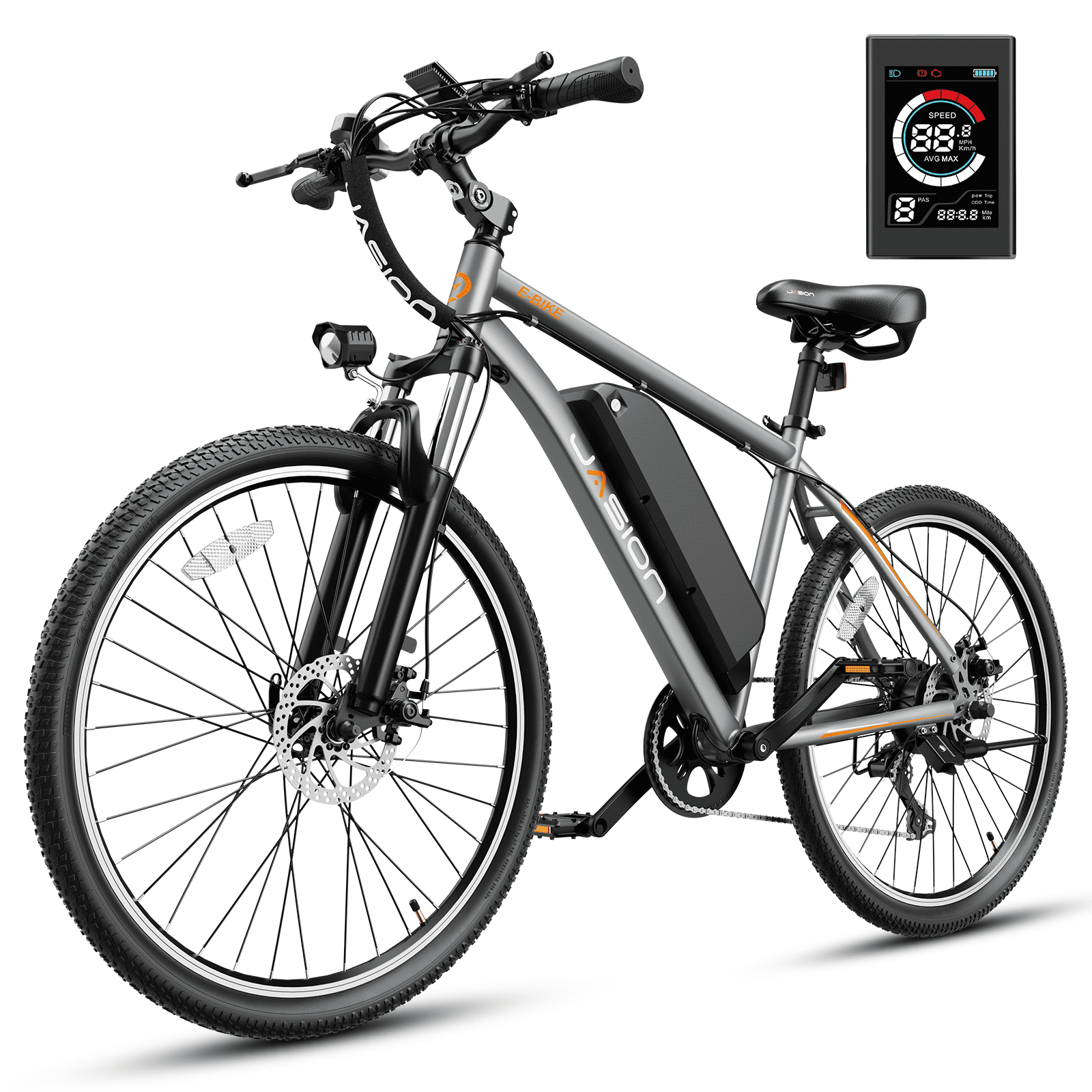 Jasion EB5 PLUS 27.5" Electric Bike for Adults, 500W Motor Electric