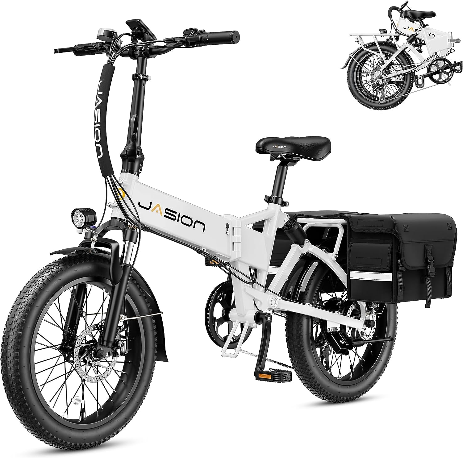 Jasion EB7 Electric Bike for Adults, 500W Electric Bicycles with 48V