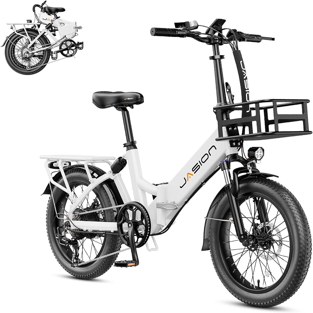 Jasion EB7 ST Folding Electric Bike for Adults, 500W Foldable Ebike