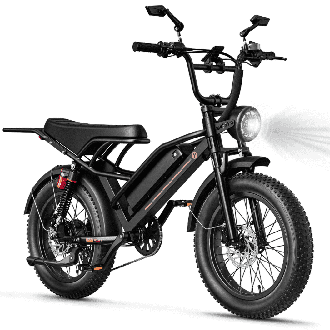 Jasion YR20 PRO Electric Bike for Adults 20", Class 3 750W E Mountain Bike, 52V 20Ah Electric Bicycle 90 Miles Max Range, UL2849