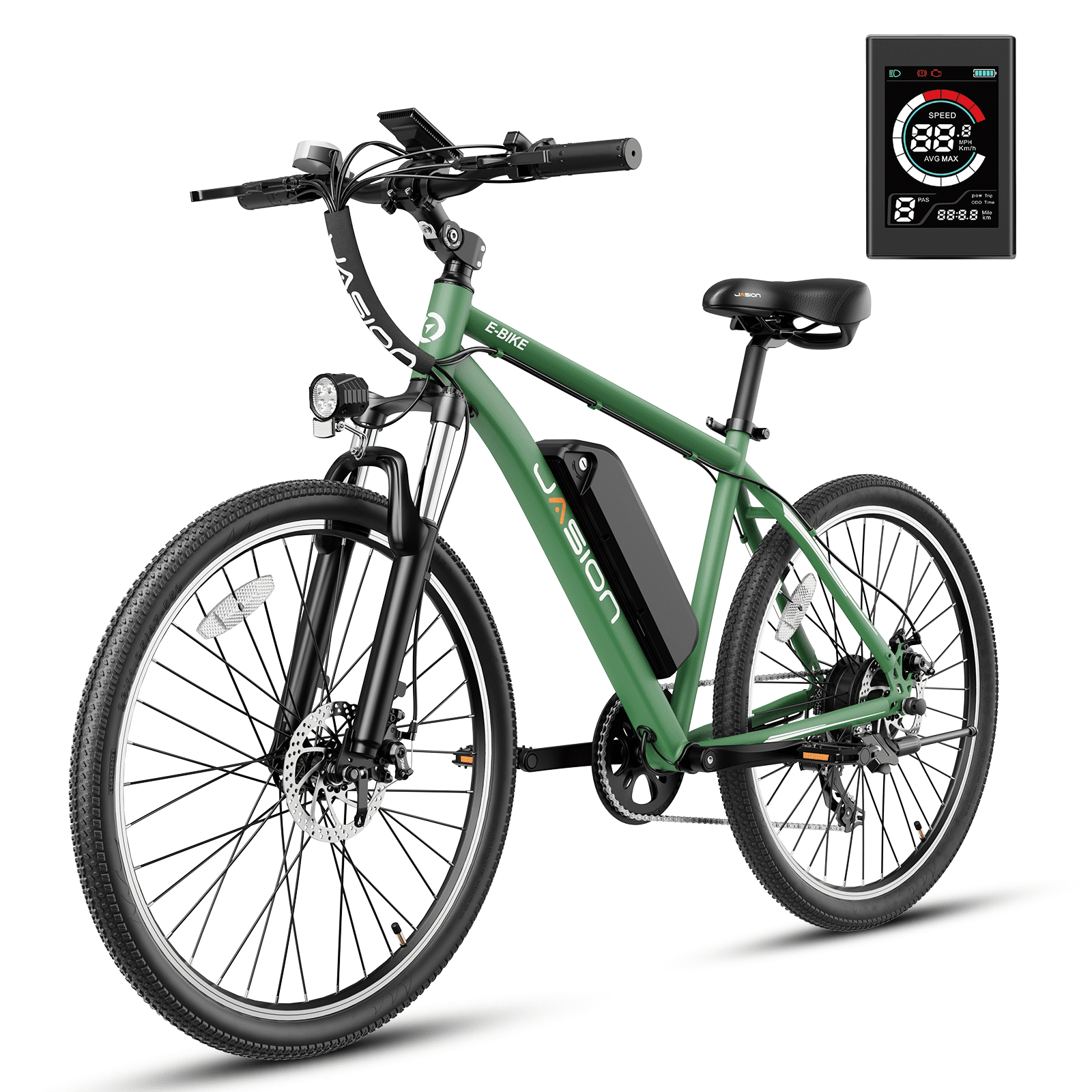 Jasion EB5 Electric Bike, 350W Motor, 36V 10Ah Battery, 20 MPH Speed
